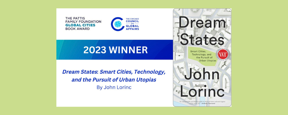 Dream States wins inaugural Global Cities award!