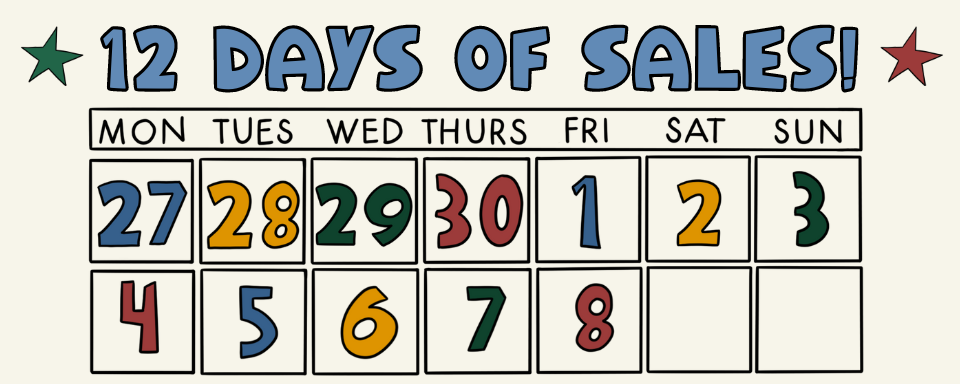 The 12 Days of Sales! 